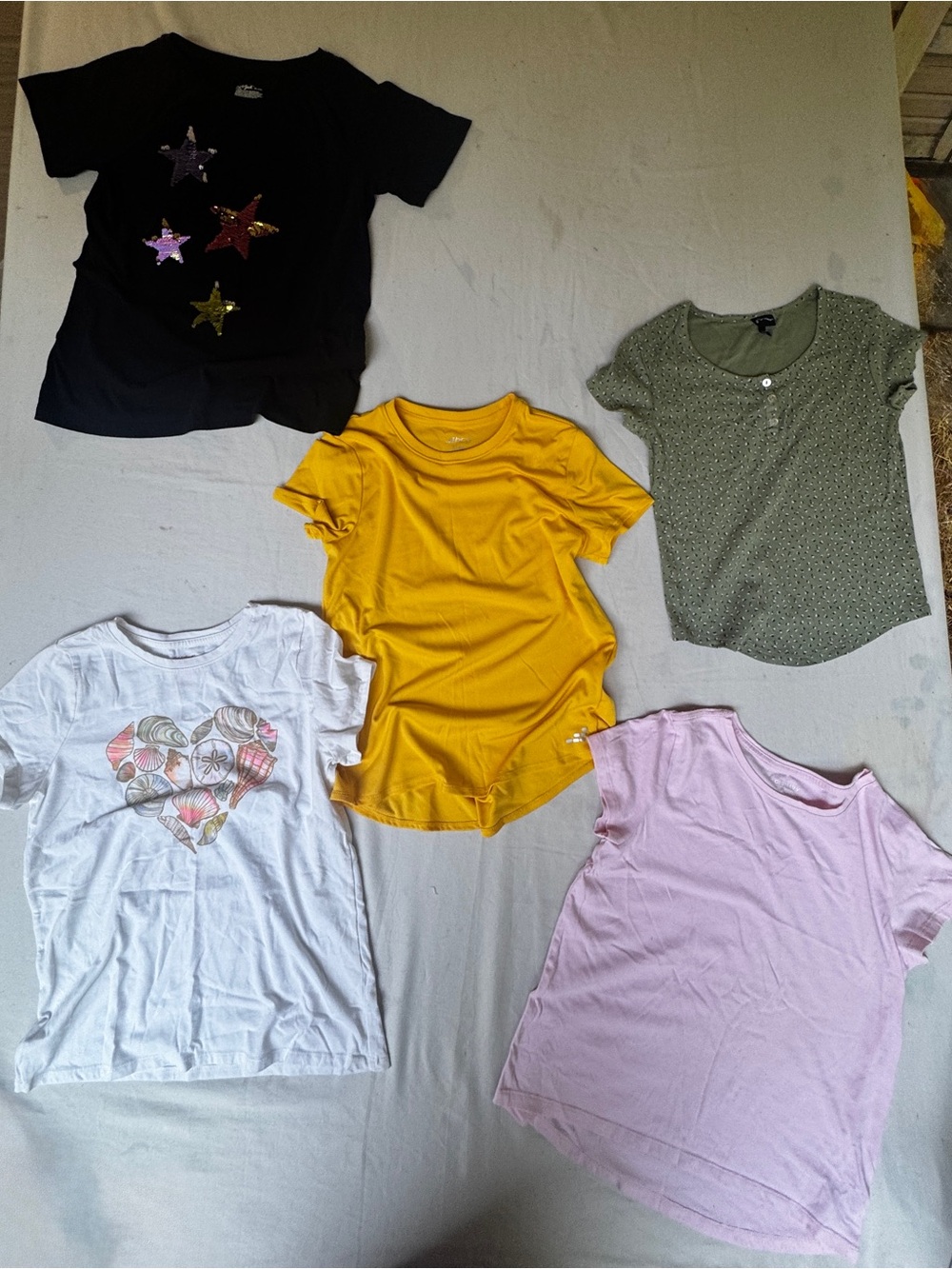 Bundle (5)  girls tees size 14